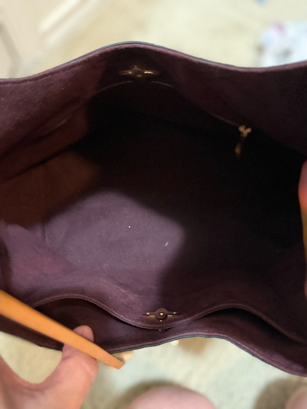 Louis Vuitton Monogram Canvas Hobo Shoulder Bag in Brown and Tan - Picture 5 of 8